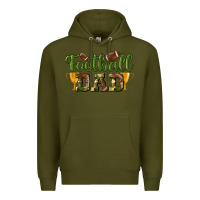 Army Green football dad Premium Hoodie - BundleAndBundleShop