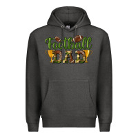 Charcoal Heather football dad Premium Hoodie - BundleAndBundleShop
