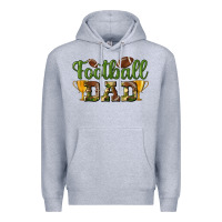 Heather Grey football dad Premium Hoodie - BundleAndBundleShop