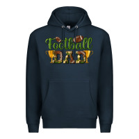 Navy football dad Premium Hoodie - BundleAndBundleShop