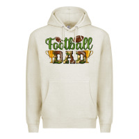 Oatmeal Heather football dad Premium Hoodie - BundleAndBundleShop