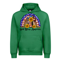 Emerald god bless america  rainbow Urban Hoodie - BarkalooDesign