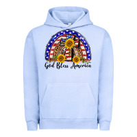 Pigment Grape Ice god bless america  rainbow Urban Hoodie - BarkalooDesign