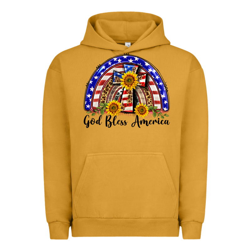 God Bless America  Rainbow Urban Hoodie by BarkalooDesign | Teevron