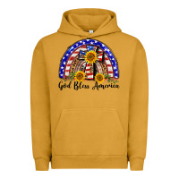 Pigment Peanut Butter god bless america  rainbow Urban Hoodie - BarkalooDesign