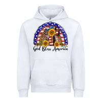 White god bless america  rainbow Urban Hoodie - BarkalooDesign