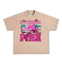 Burro In October We Wear Pink Truck Urban Heavy Tee - texasbilliewilder