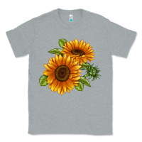 Heather Grey Soraya Sunflower Classic Tee - LillyAllenDesigns