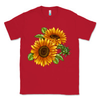 Red Soraya Sunflower Classic Tee - LillyAllenDesigns