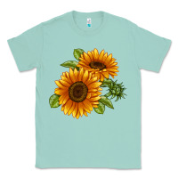 Seafoam Soraya Sunflower Classic Tee - LillyAllenDesigns