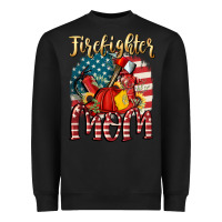 Black Firefighter mom Heavyweight Sweatshirt - FaDigitalArtStudio