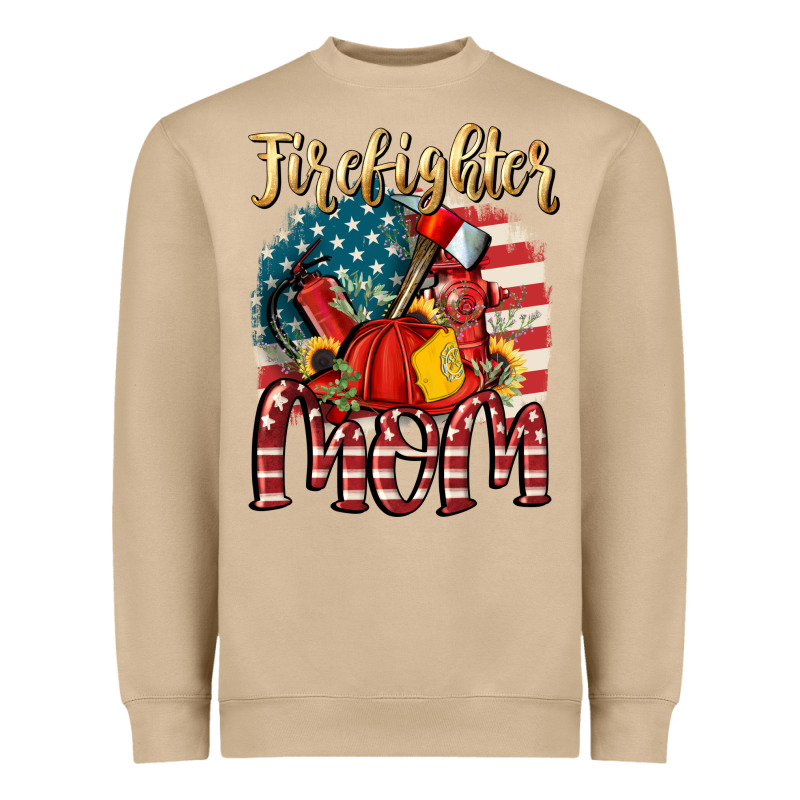 Firefighter Mom Heavyweight Sweatshirt by FaDigitalArtStudio | Teevron
