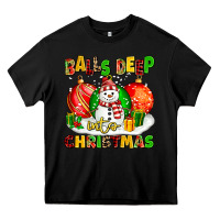 Black Balls Deep Into Christmas Heavy Core Tee - MaliasSmallBusiness