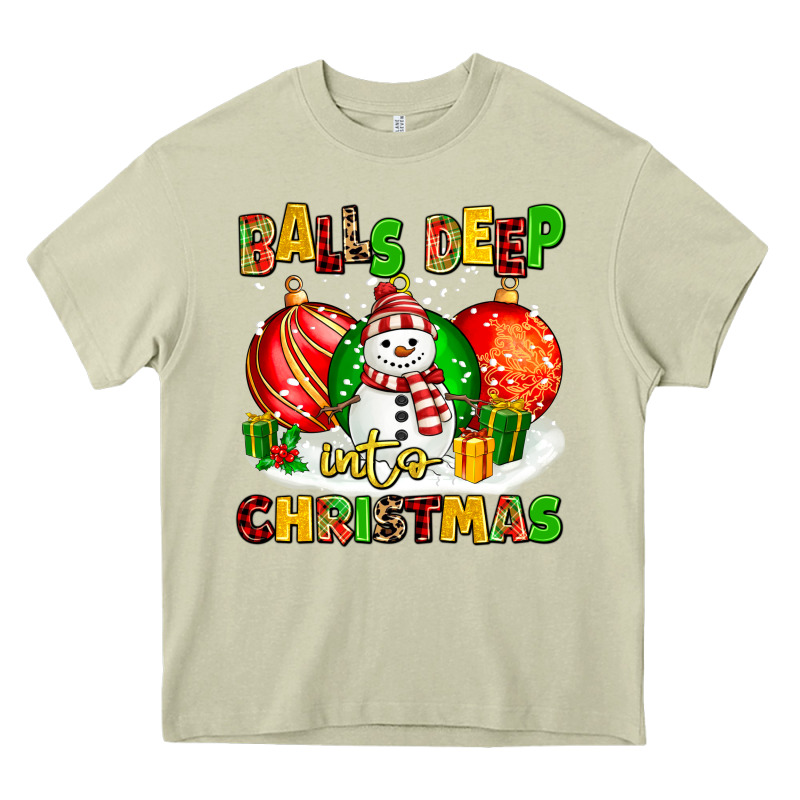Balls Deep Into Christmas Heavy Core Tee by MaliasSmallBusiness | Teevron