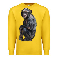 Lemon Chimpanzee Illustrations Premium Sweatshirt - LillyAllenDesigns