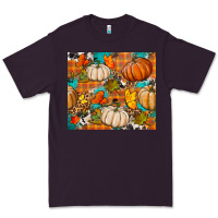Plum fall pumpkin tumbler Premium Tee - BundleAndBundleShop