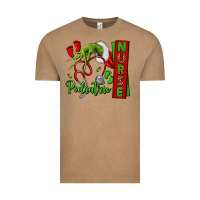 Vintage Coffee Christmas Character Vintage Tee - NancyCooperArtShop
