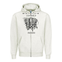 Oatmeal Heather A Feathered indians tyler darling childers art gift for fans Zipper Hoodie - tuanDangUi
