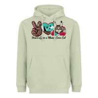 Matcha peace love maine coon cat Heavyweight Hoodie - LillyAllenDesigns