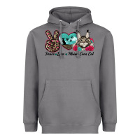 Storm peace love maine coon cat Heavyweight Hoodie - LillyAllenDesigns