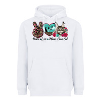 White peace love maine coon cat Heavyweight Hoodie - LillyAllenDesigns