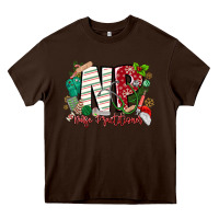 Chocolate Brown NP Nurse Practitioner Christmas Heavy Core Tee - MaliasSmallBusiness