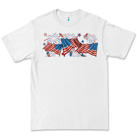 White fourth of july american flag Premium Tee - RanaPortraitStore