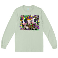 Matcha mardi gras heifers Long Sleeve Tee - CowGirlArtShop
