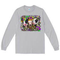 Moon Dust mardi gras heifers Long Sleeve Tee - CowGirlArtShop