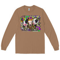 Toasted Coconut mardi gras heifers Long Sleeve Tee - CowGirlArtShop