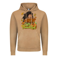 Vintage Camel Thankful Fall with black girl Vintage Hoodie - NancyCooperArtShop