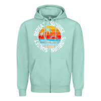 Seafoam sunrise sunburn sunset repeat retro vintage gift vacation t shirt Zipper Hoodie - tuanDangUi