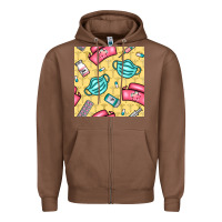 Chestnut nurse medicine seamless pattern Zipper Hoodie - BundleAndBundleShop