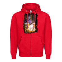 Red Francis Bacon Screaming Pope painting art lover gift  1 Zipper Hoodie - tuanDangUi