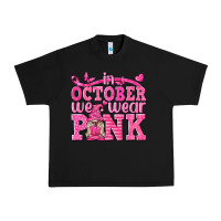Black In October We Wear Pink with Gnome Urban Heavy Tee - texasbilliewilder