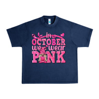 Navy In October We Wear Pink with Gnome Urban Heavy Tee - texasbilliewilder