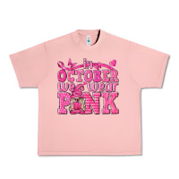 Salmon In October We Wear Pink with Gnome Urban Heavy Tee - texasbilliewilder