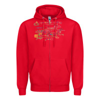 Red operation ho ho ho Zipper Hoodie - tuanDangUi