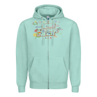 Seafoam operation ho ho ho Zipper Hoodie - tuanDangUi