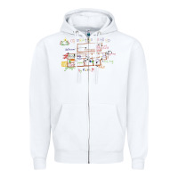 White operation ho ho ho Zipper Hoodie - tuanDangUi