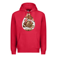 Cardinal american football and western roses teardrop Premium Hoodie - BundleAndBundleShop