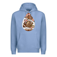 American Football And Western Roses Teardrop Premium Hoodie | Teevron