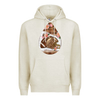 Oatmeal Heather american football and western roses teardrop Premium Hoodie - BundleAndBundleShop