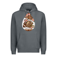 Rock american football and western roses teardrop Premium Hoodie - BundleAndBundleShop