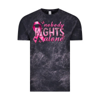 Cloud Black nobody fights alone cancer Vintage Tee - NancyCooperArtShop
