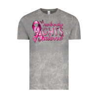 Cloud Rock nobody fights alone cancer Vintage Tee - NancyCooperArtShop