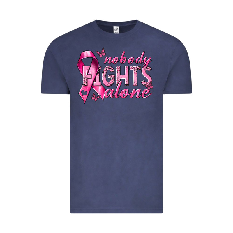 Nobody Fights Alone Cancer Vintage Tee by NancyCooperArtShop | Teevron
