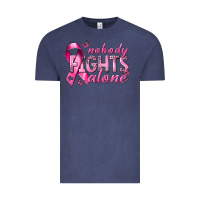 Vintage Denim nobody fights alone cancer Vintage Tee - NancyCooperArtShop