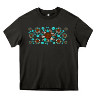 Asphalt cowhide leopard sunflower gemstone Heavy Core Tee - JahusDesignShop