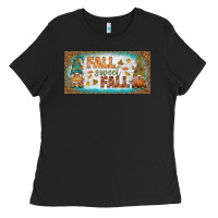 Black fall sweet fall license plate Ladies Tee - BundleAndBundleShop